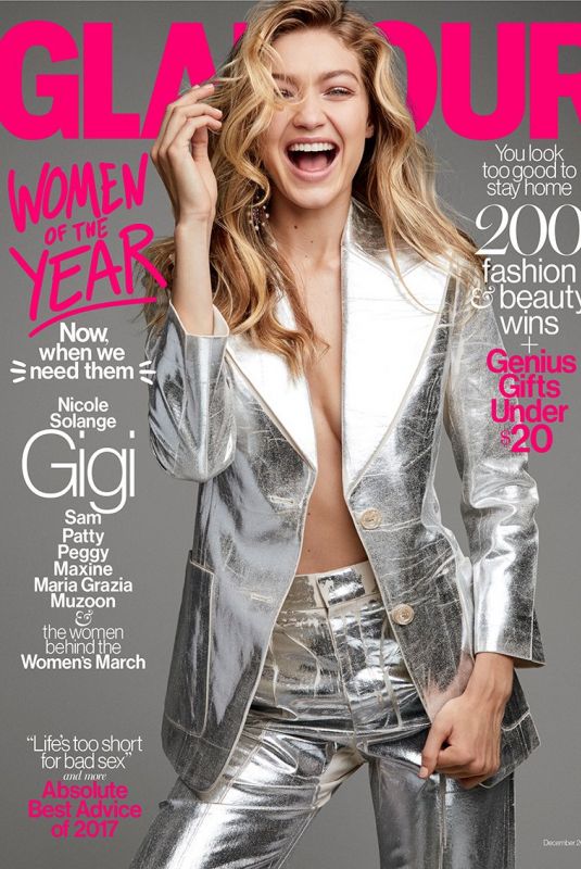 GIGI HADID for Glamour Magazine, Women of the Year Issue, December 2017