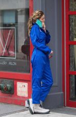 GIGI HADID in Nasa Jumpsuit Out in New York 10/25/2017