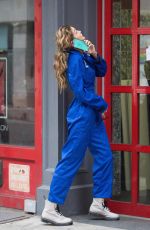 GIGI HADID in Nasa Jumpsuit Out in New York 10/25/2017