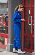 GIGI HADID in Nasa Jumpsuit Out in New York 10/25/2017