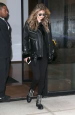GIGI HADID Leaves Her Apartment in New York 10/26/2017