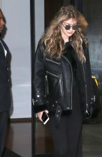 GIGI HADID Leaves Her Apartment in New York 10/26/2017