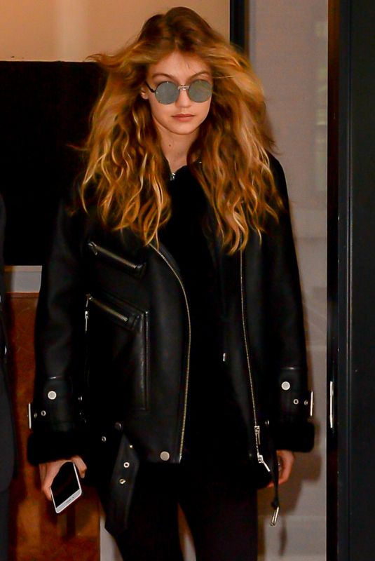 GIGI HADID Leaves Her Apartment in New York 10/26/2017
