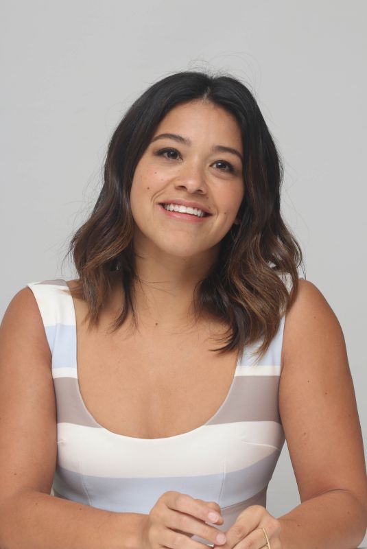 GINA RODRIGUEZ at Jane the Virgin Press Conference in Beverly Hills 10/11/2017
