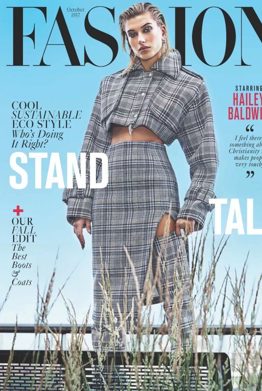 HAILEY BALDWIN in Fashion Magazine, October 2017 Issue