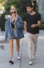 HAILEY BALDWIN Out for Lunch with a Friend in Melrose Place 10/10/2017