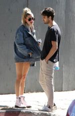 HAILEY BALDWIN Out for Lunch with a Friend in Melrose Place 10/10/2017