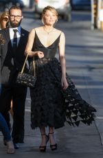 HALEY BENNETT Arrives at Jimmy Kimmel Live in Los Angeles 10/25/2017
