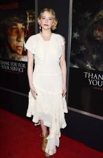 HALEY BENNETT at Thank You for Your Service Premiere in LLos Angeles 10/23/2017