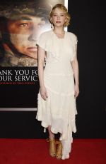 HALEY BENNETT at Thank You for Your Service Premiere in LLos Angeles 10/23/2017