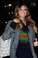 HEIDI KLUM Night Out in New York 10/30/2017