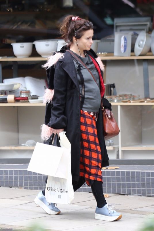 HELENA BONHAM CARTER Out Shopping in London 10/01/2017