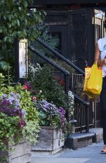 HELENA CHRISTENSEN Out Shopping in New York 10/04/2017