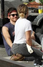 HILARY DUFF and Matthew Koma at Farmers Market in Studio City 10/29/2017