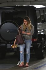 HILARY DUFF Arrives at Artrebel in Studio City 10/28/2017
