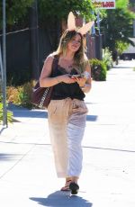 HILARY DUFF as a Bunny Out in Los Angeles 10/27/2017