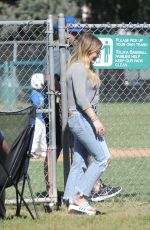 HILARY DUFF at Her Son