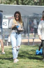 HILARY DUFF at Her Son