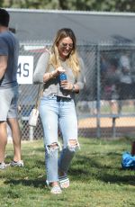 HILARY DUFF at Her Son