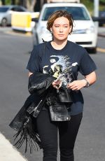 HILARY DUFF Leaves a Salon in Los Angeles 10/19/2017