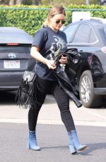 HILARY DUFF Out and About in Beverly Hills 10/19/2017