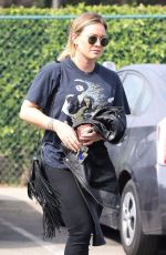 HILARY DUFF Out and About in Beverly Hills 10/19/2017