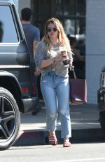 HILARY DUFF Out and About in Studio City 10/28/2017