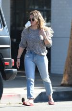 HILARY DUFF Out and About in Studio City 10/28/2017