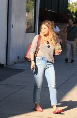 HILARY DUFF Out and About in Studio City 10/28/2017