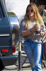 HILARY DUFF Out and About in Studio City 10/28/2017