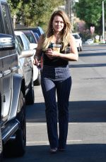 HILARY DUFF Out for Ice Coffee in Studio City 10/25/2017