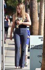 HILARY DUFF Out for Ice Coffee in Studio City 10/25/2017