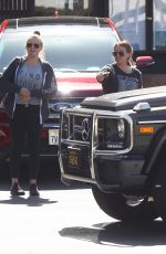 HILARY DUFF Out for Lunch at Katsuya in Hollywood 10/09/2017