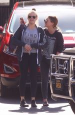 HILARY DUFF Out for Lunch at Katsuya in Hollywood 10/09/2017