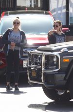 HILARY DUFF Out for Lunch at Katsuya in Hollywood 10/09/2017