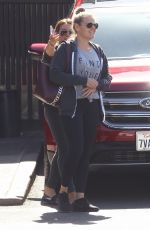 HILARY DUFF Out for Lunch at Katsuya in Hollywood 10/09/2017