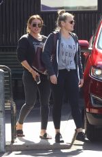 HILARY DUFF Out for Lunch at Katsuya in Hollywood 10/09/2017