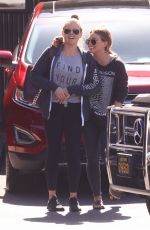 HILARY DUFF Out for Lunch at Katsuya in Hollywood 10/09/2017