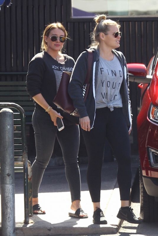 HILARY DUFF Out for Lunch at Katsuya in Hollywood 10/09/2017
