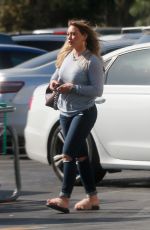 HILARY DUFF Out for Lunch at The Counter in Studio City 10/03/2017
