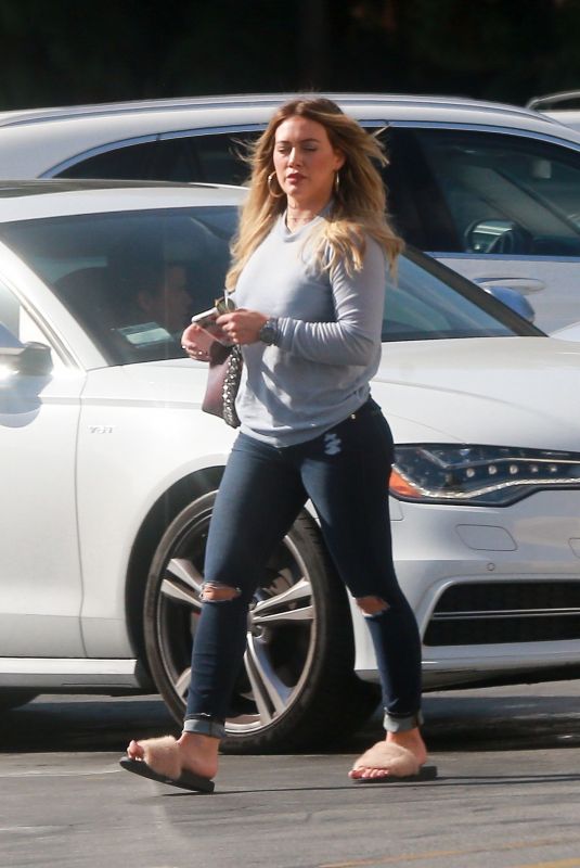 HILARY DUFF Out for Lunch at The Counter in Studio City 10/03/2017