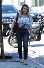 HILARY DUFF Out for Lunch at Zinque Cafe in West Hollywood 10/27/2017
