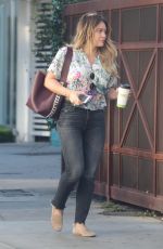 HILARY DUFF Out for Lunch at Zinque Cafe in West Hollywood 10/27/2017