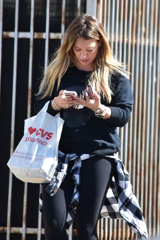 HILARY DUFF Out in Studio City 10/17/2017