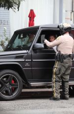 HILARY DUFF Receives a Parking Ticket Out in Los Angeles 10/30/2017