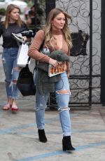 HILARY DUFF Receives a Parking Ticket Out in Los Angeles 10/30/2017