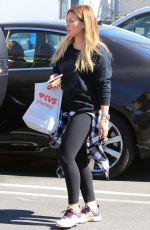HILARY DUFF Shopping at CVS in Los Angeles 10/17/2017