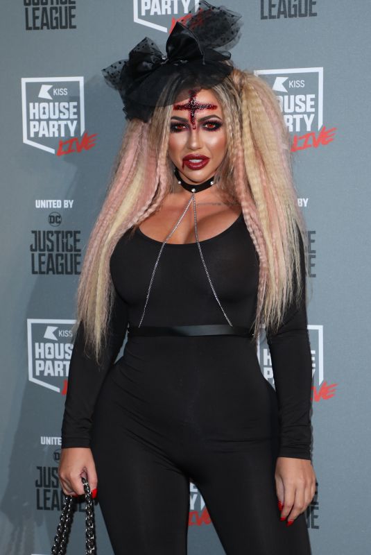 HOLLY HAGAN at Kiss FM’s Haunted House Party in London 10/26/2017