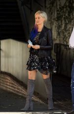 HOLLY MADISON at A.O.C. Restaurant in West Hollywood 10/17/2017