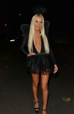 HOLLY RICKWOOD Arrives at a Halloween Party in Kent 10/30/2017